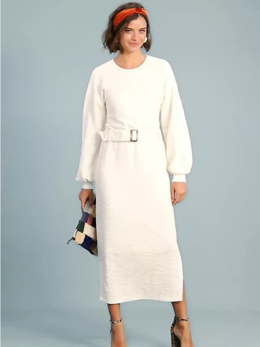Dolan Jacqueline Belted Ivory Maxi Dress | XS